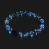 Blaues Karmin | 925er Sterlingsilber | Firefly Glass Garden Armband